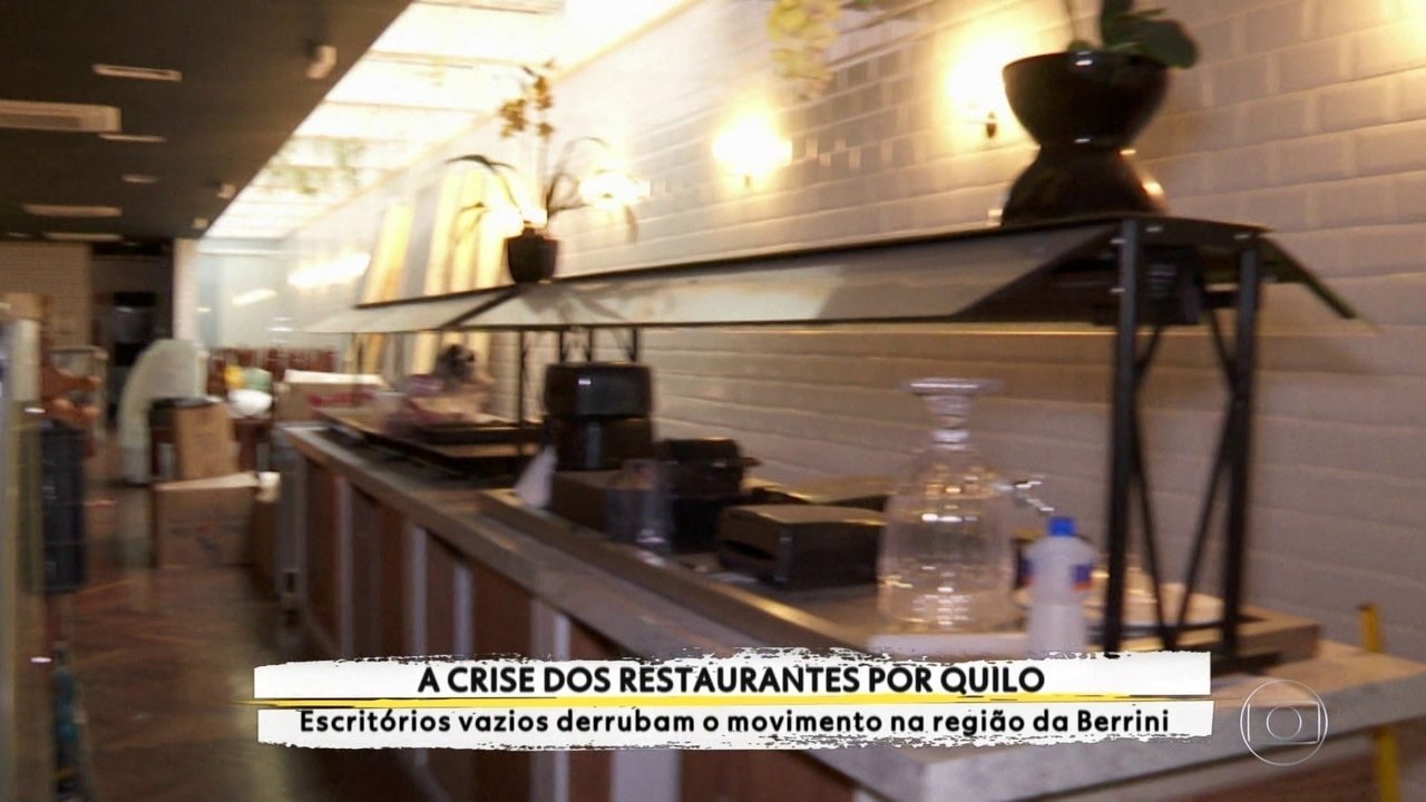 Bom Dia SP | Escritórios vazios derrubam movimento de restaurantes na região da Berrini | Globoplay