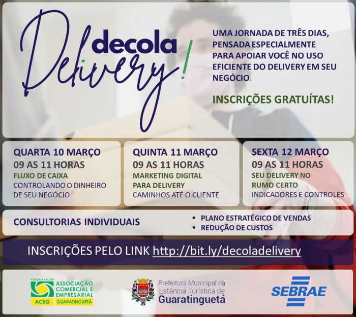 SEBRAE oferece curso voltado para o delivery