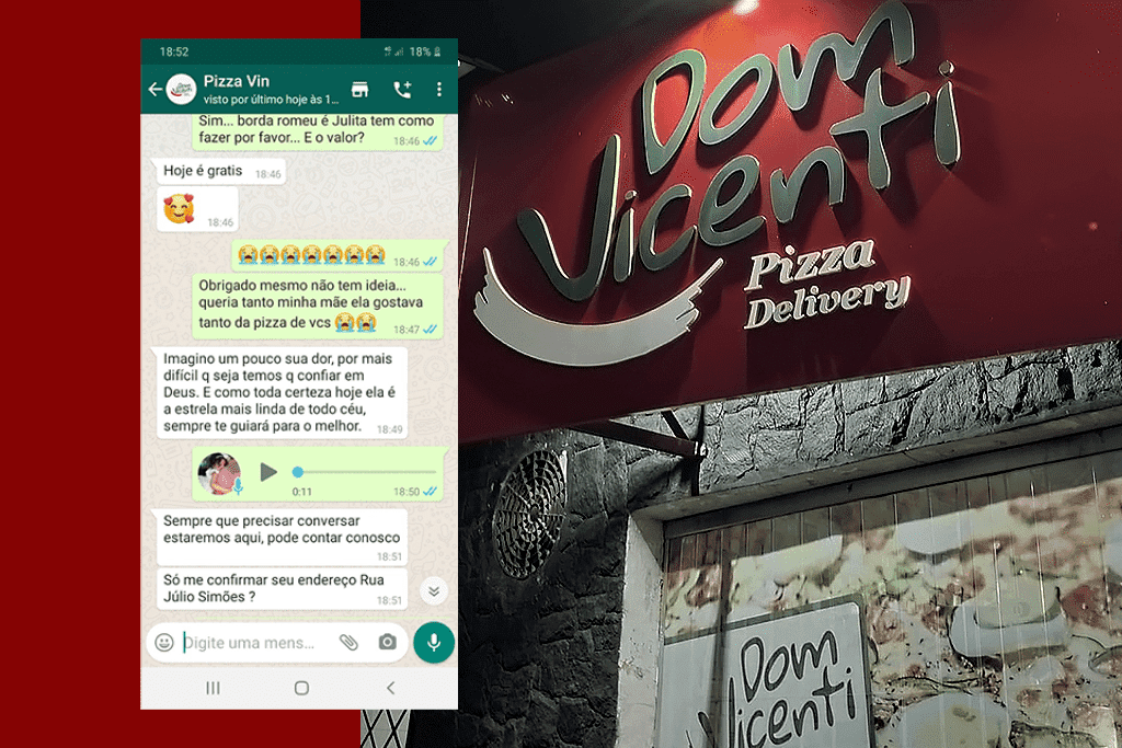 Atendente de Delivery de Pizza Emociona Cliente que Perdeu Mãe para Covid